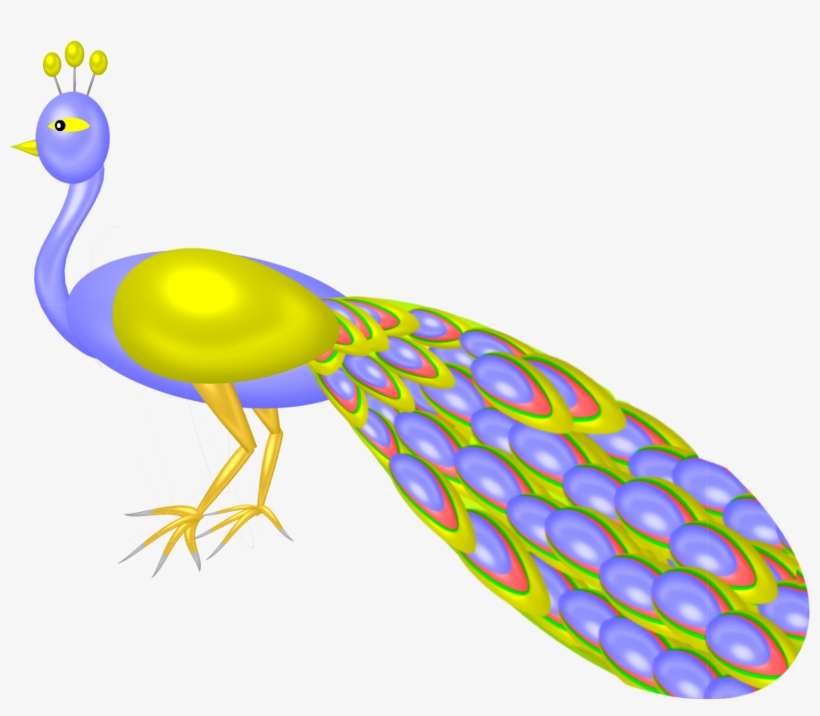 Png Dragonfly And Peacock Made With Pearls,created - Peafowl, transparent png download