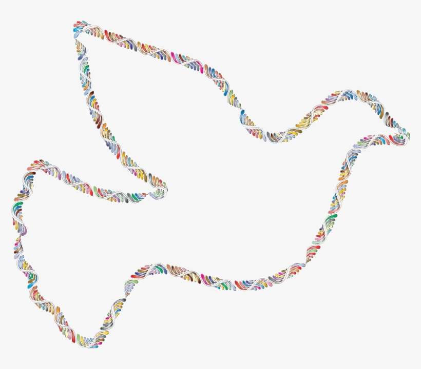 Medium Image - Peace Dove Drawing, transparent png download