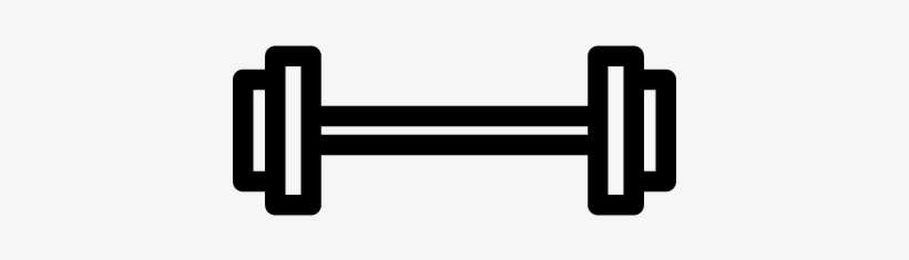 Gym Dumbbell Vector - Pesas De Gym Para Colorear, transparent png download