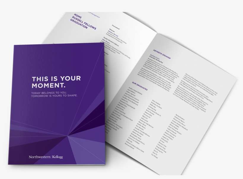 Print Collateral For Northwestern University Kellogg - Brochure, transparent png download