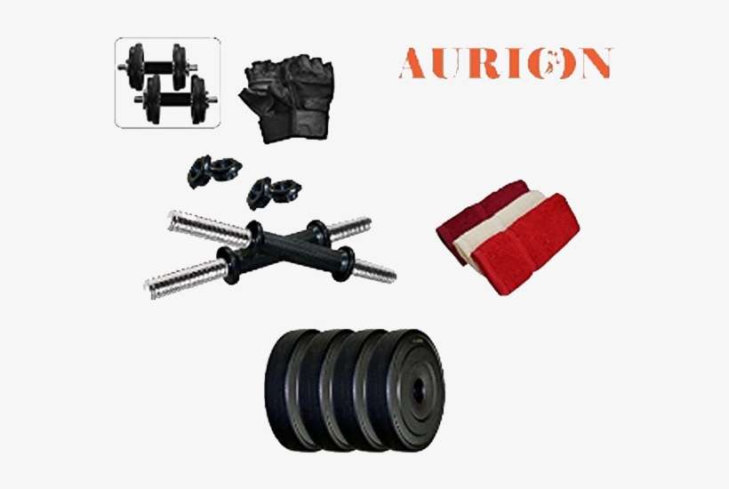 Pvc 10 Kg Adjustable Fitness Dumbbells Set - Tg Sports 40kg Weight Plates+3ft Curl Rod+5ft Plain, transparent png download