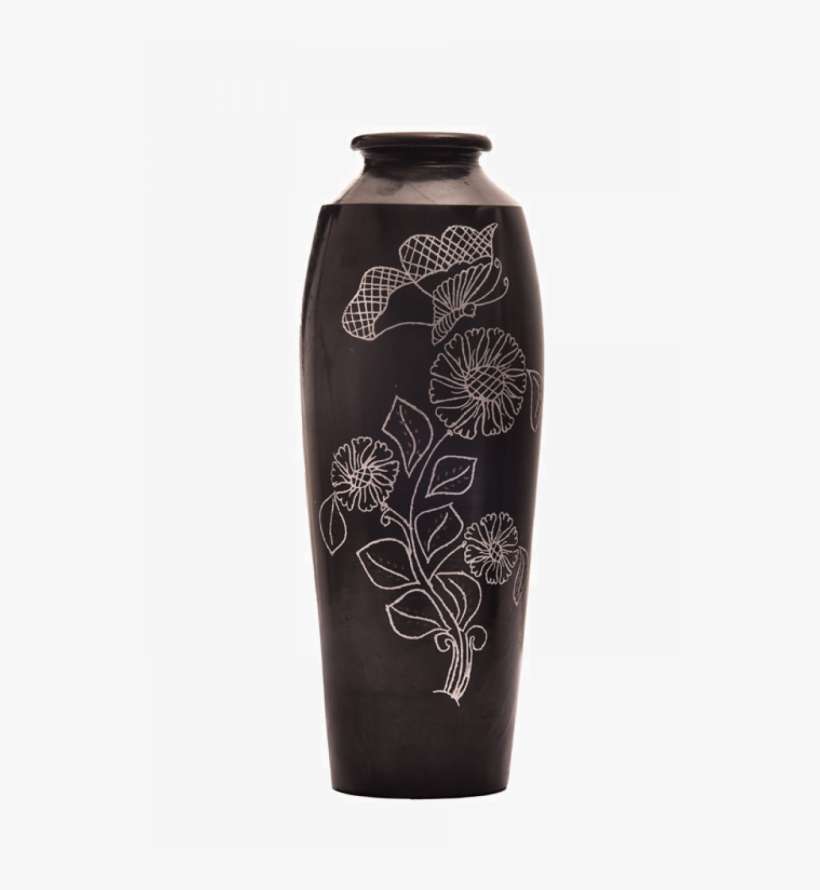 Bottle Neck Flower Vase - Vase, transparent png download