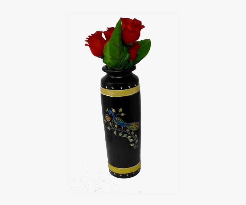 Authentic Black Pottery Large Flower Vase - Large Flower Vase, transparent png download