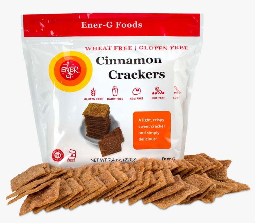 4082 Cinnamon Crackers V=1535400754 - Ener-g - Gluten-free Crackers Cinnamon - 7.4 Oz., transparent png download