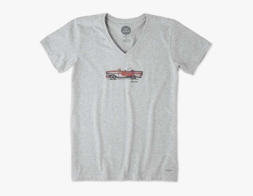 Women's Air Conditioning Crusher Vee - Shirt, transparent png download