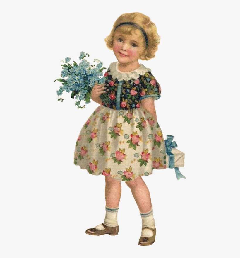 Children Vintage Png - Vintage Children Scraps, transparent png download