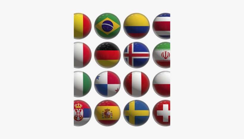 World Cup - World Cup Teams 2018 Flags, transparent png download