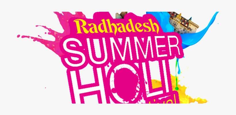 Radhadesh Summer Holi Festival - Holi, transparent png download