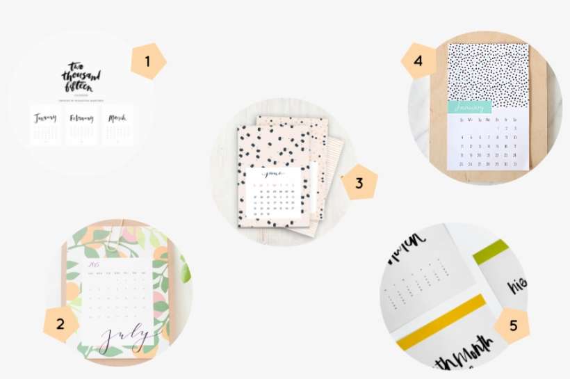 10 Free Calendar Designs - Circle, transparent png download