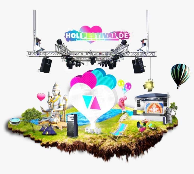 Ci Holifestival - De Island - Holi, transparent png download