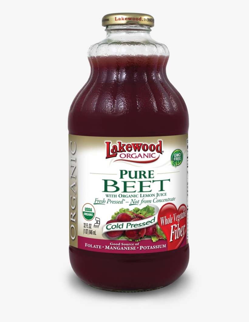 Lakewood Organic Pure Beet Juice 32 Ounce Pack Of 6, transparent png download