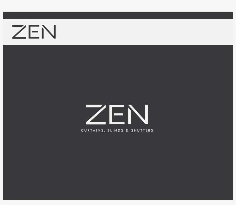 Logo Design By Sunny For Zen Curtains & Blinds - Window Blind, transparent png download