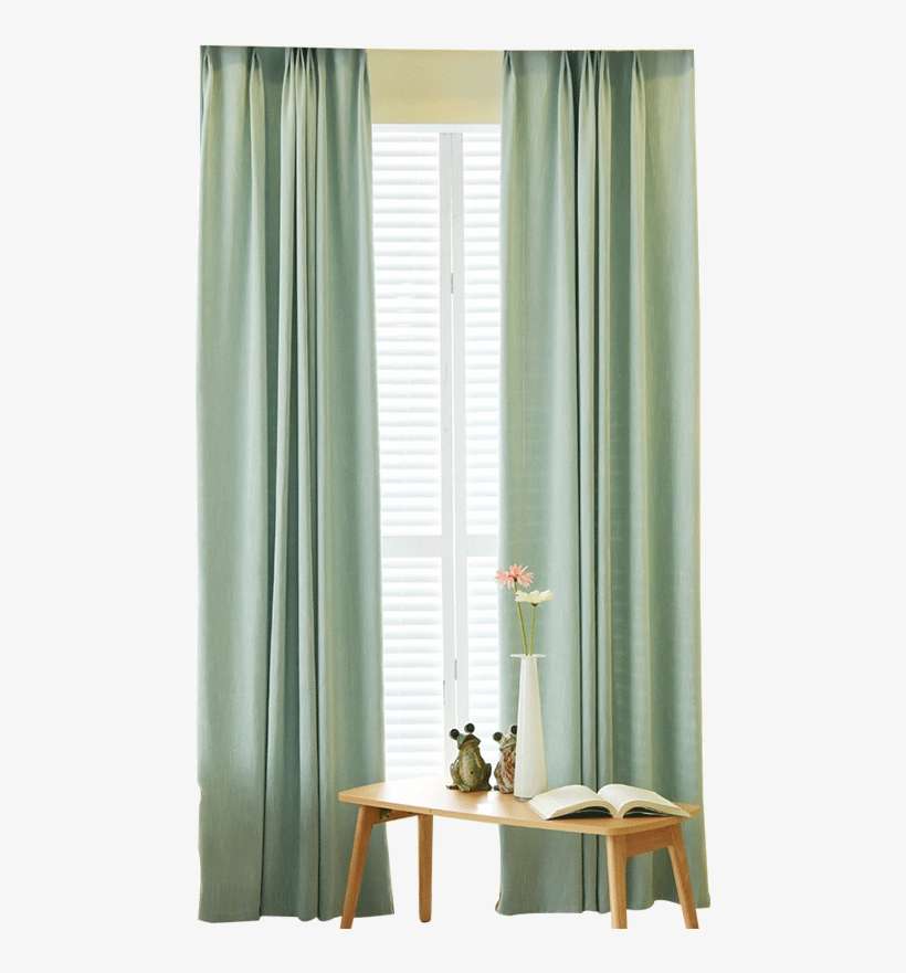 Jin Chan Modern Solid Color Living Room Bedroom Curtains - Curtain, transparent png download