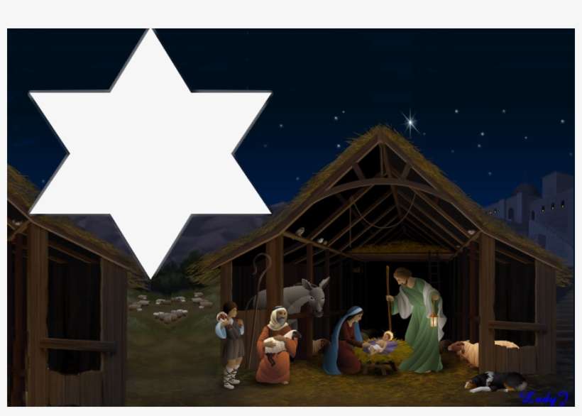 Birth Of Jesus, 900x600, Png - Christmas Jesus Merry, transparent png download