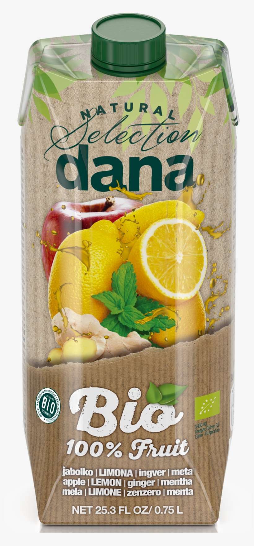 Organic 100% Fruit Drink From Apple And Lemon, 0,75 - Limeade, transparent png download