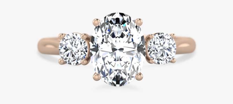 Abigail Oval Cut 3-stone Ring - Three Stone Ring, transparent png download