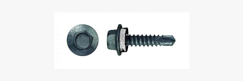 Tek Screw Selfdrilling Hexagonal Washer Head C4 12 - Hexagonal Washer Head Screw, transparent png download