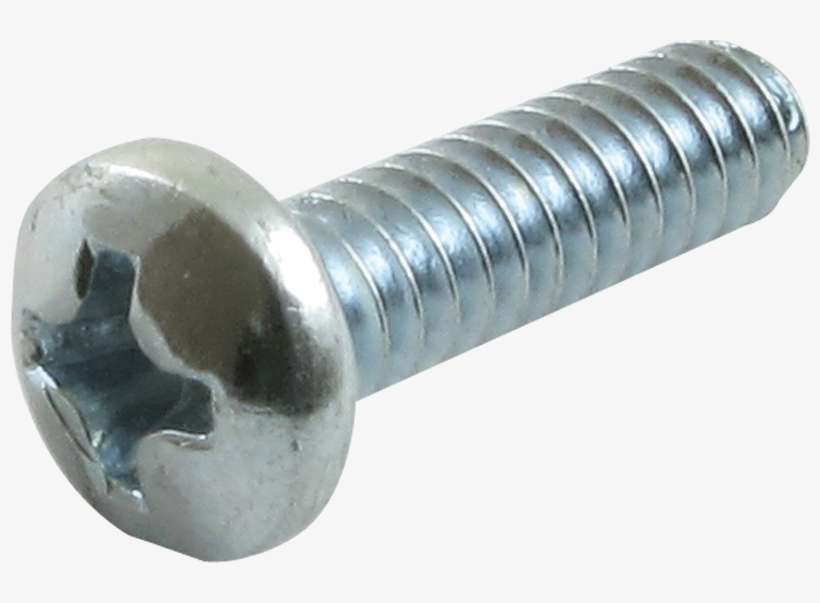 6/32, Phillips, Pan Head, Machine, Zinc - Pan Phillips Head Screw, transparent png download