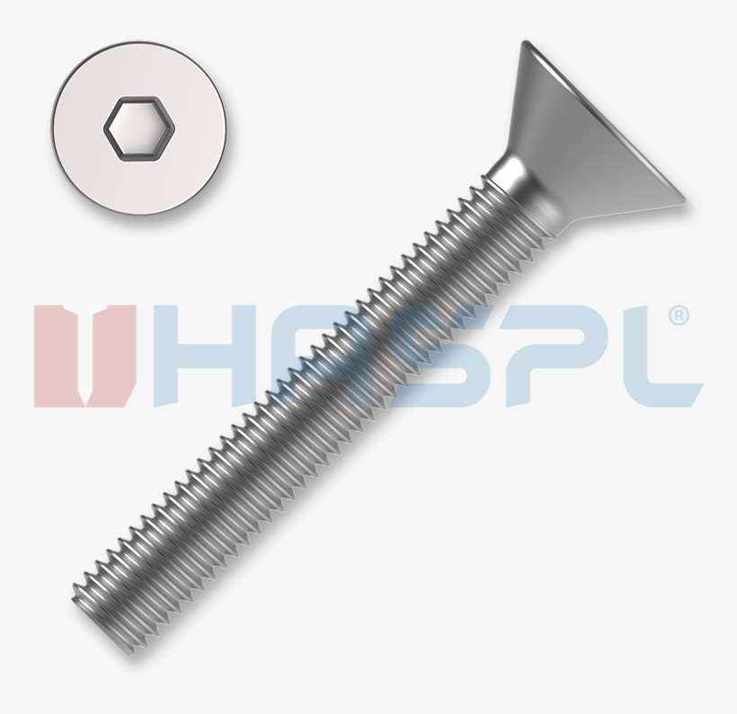 Hexagon Socket Countersunk Head Screw Din7991 M8x25, - Din 7991, transparent png download