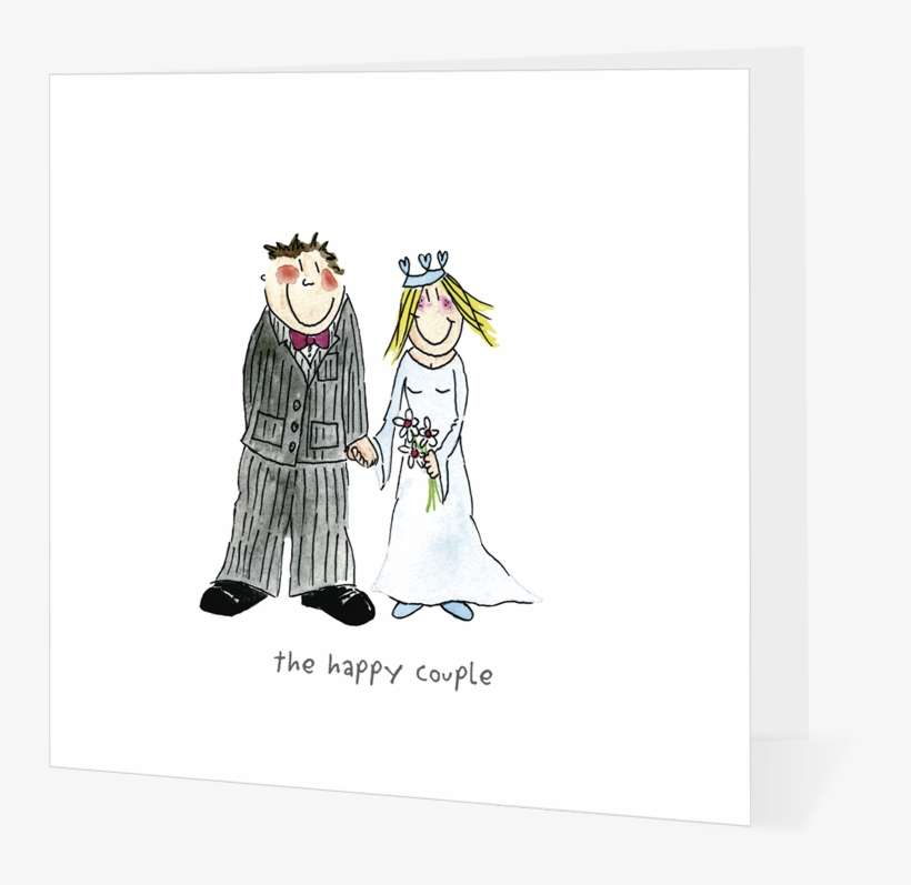Wedding Couple 4bbb19cc96978 - Tie The Knot Cartoon, transparent png download