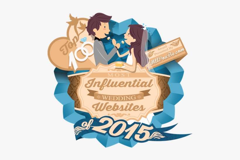 Top 100 Most Influential Wedding Websites Of - Logo, transparent png download