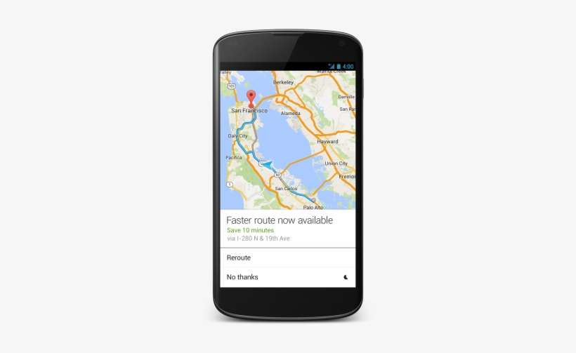 Google Map Incident Google Map Faster Route Google Maps On Android