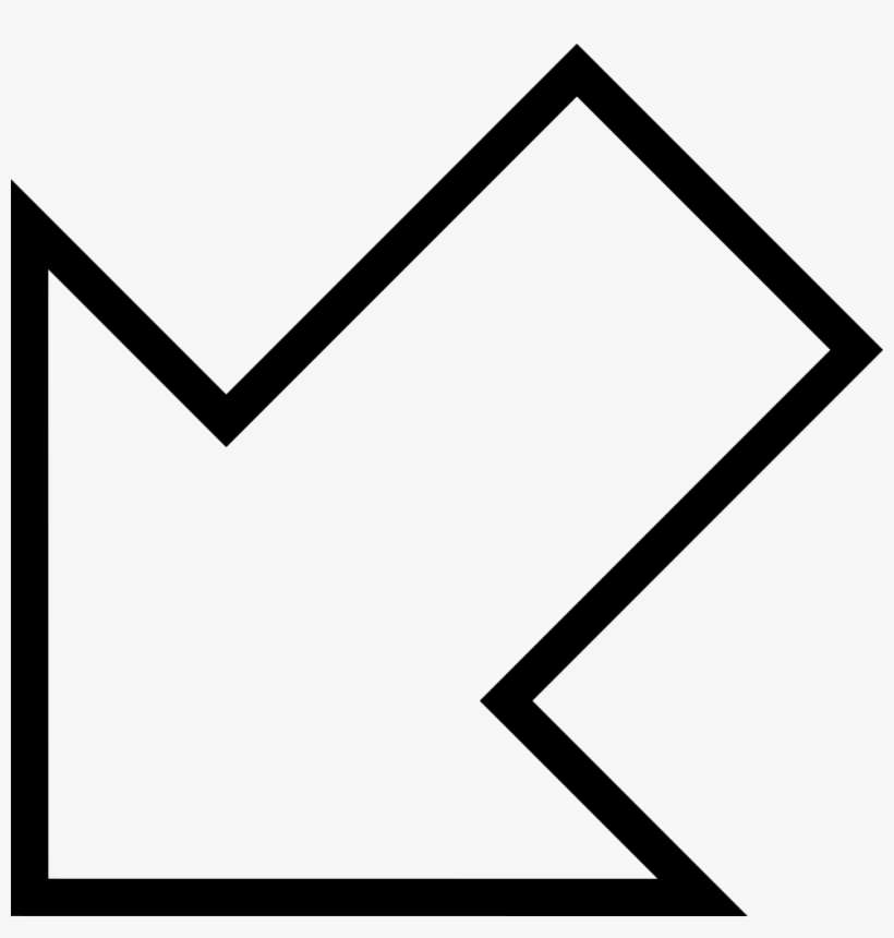 Clip Black And White Stock Arrowhead Clipart Stone - Flecha Diagonal Png, transparent png download