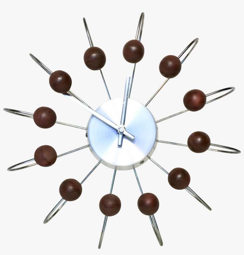 M#century Atomic Ball Wall Clock On Chairish - Graphical Abstract Of Drug Designing, transparent png download