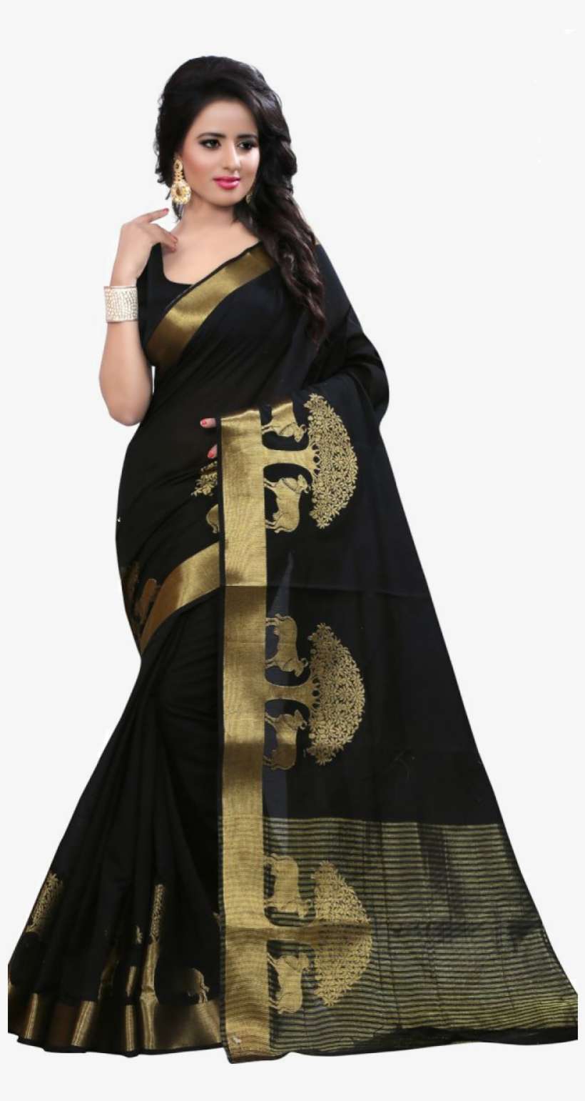 Cotton Silk Sarees Black Silk Saree In India PNG Image Transparent PNG Free Download on SeekPNG