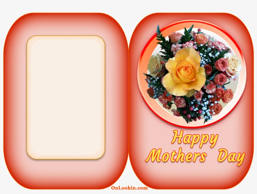 Happy Mothers Day Apricot Rose - Happy Mothers Flower Cards, transparent png download