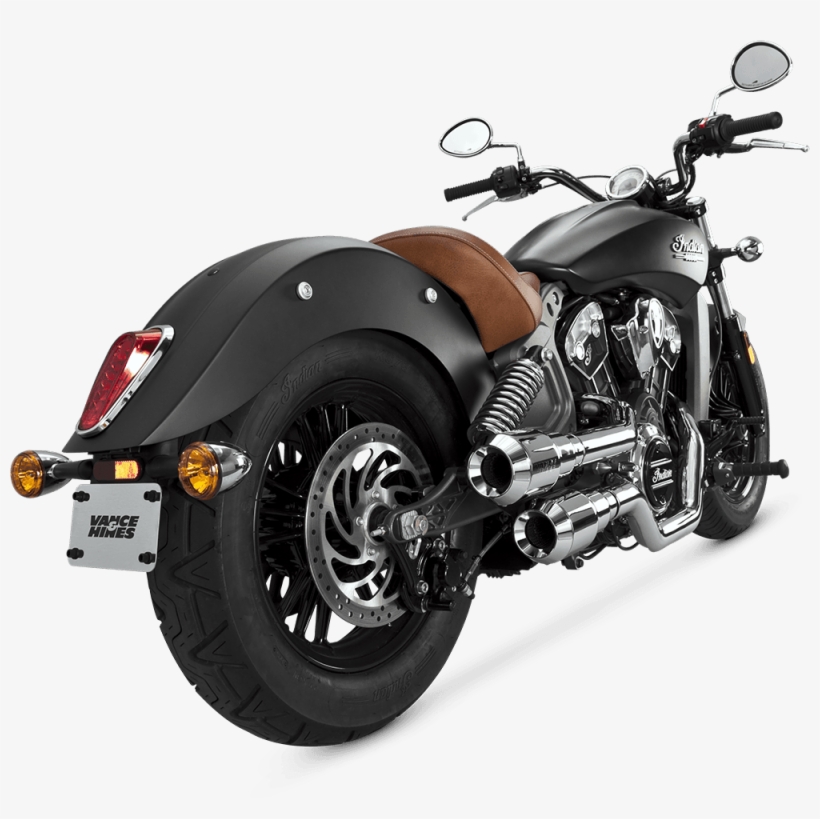 Indian Scout Exhaust - Indian Scout Bobber Vance And Hines Exhaust, transparent png download