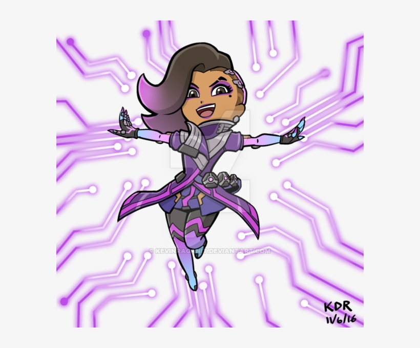 Overwatch Sombra By Kevinraganit - Overwatch Sombra Chibi, transparent png download