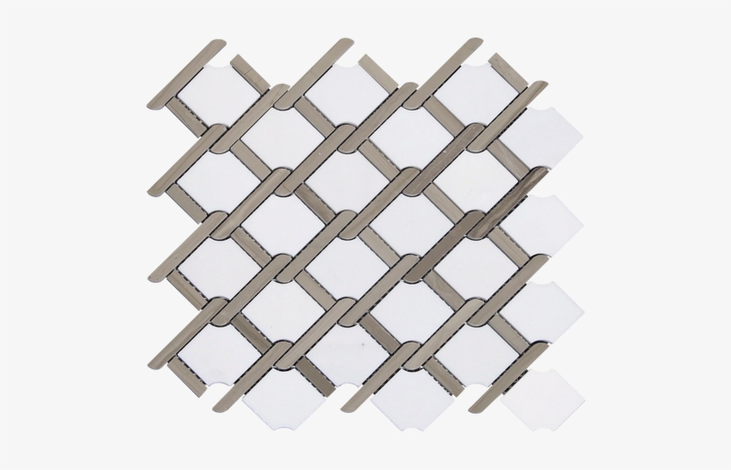 Carrara Lattice Marble Mosaic, transparent png download
