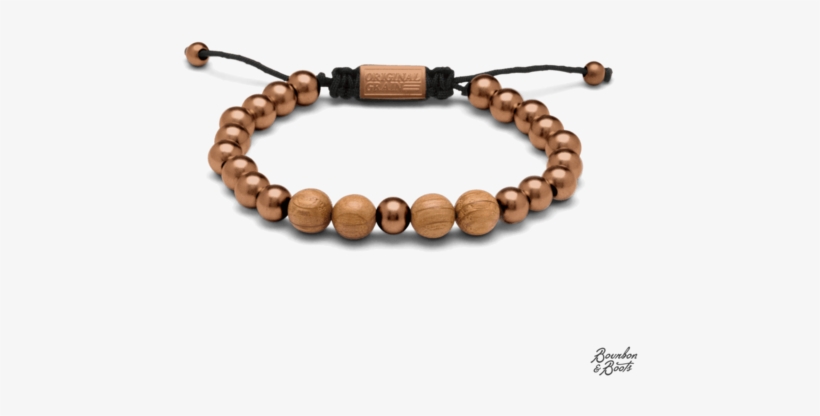 Reclaimed Whiskey Barrel & Zebra Wood Macrame Bracelets - Brewmaster Bracelet Brewmaster Steel Original Grain, transparent png download