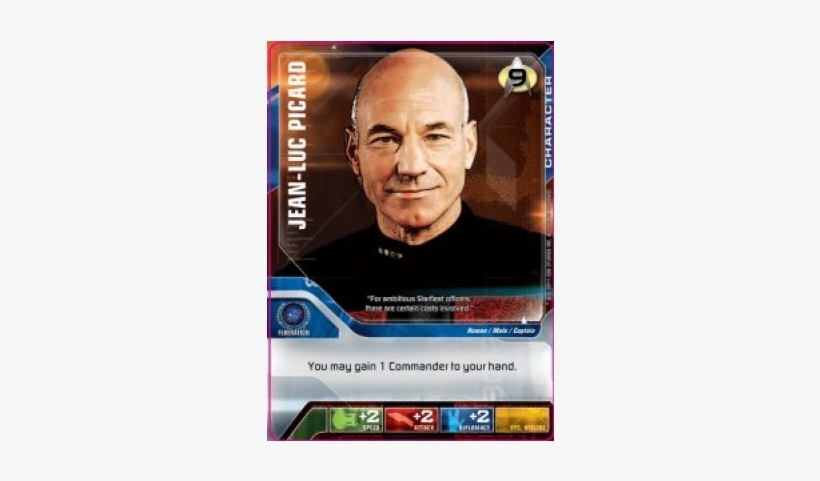Star Trek Deck Building Game - Jean Luc Picard, transparent png download