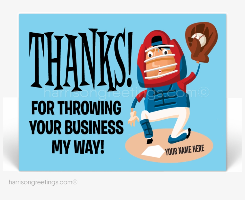 Baseball Cartoon Postcards For Customers - Baseball, transparent png download