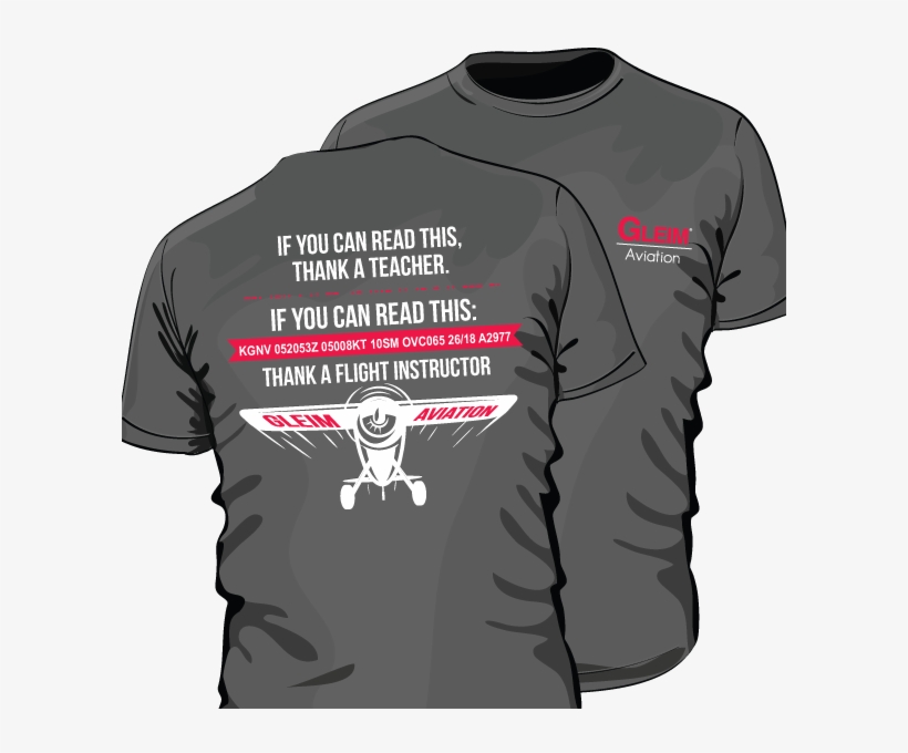 Thank A Cfi T-shirt - Aviation T Shirt Png, transparent png download