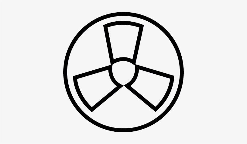 Radioactive, Ios 7 Interface Symbol Vector - Simbolo Radioactividad Para Colorear, transparent png download