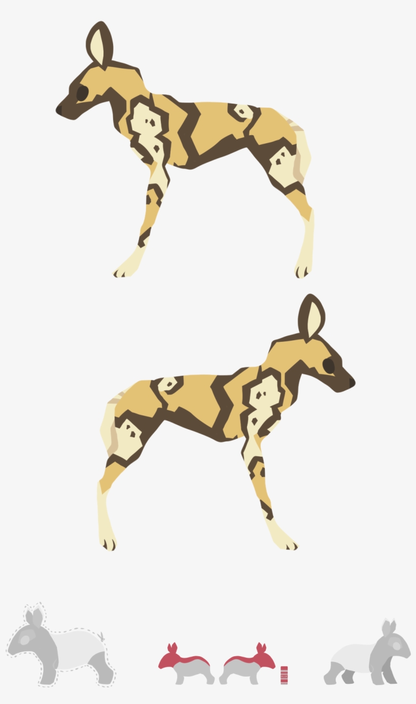 African Wild Dog - Dog Catches Something, transparent png download
