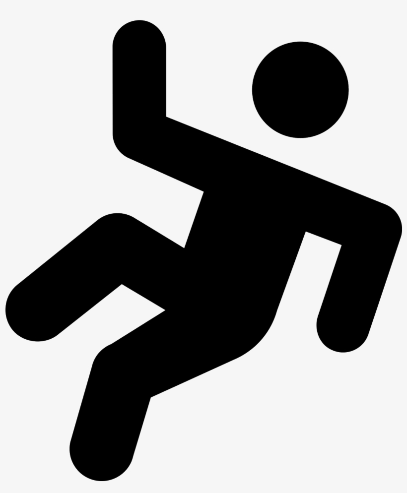Falling Man Filled Icon - Falling Man Vector, transparent png download