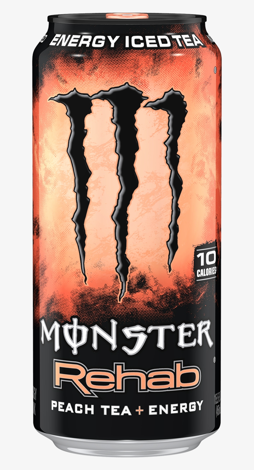 Monster Energy Introduces Its Newest Drink - Monster Rehab Peach Tea, transparent png download