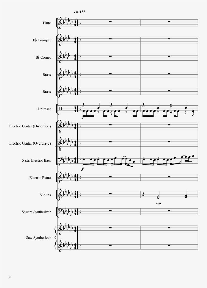 Ryu's Theme Sheet Music Composed By Composed By Yoko - Music, transparent png download