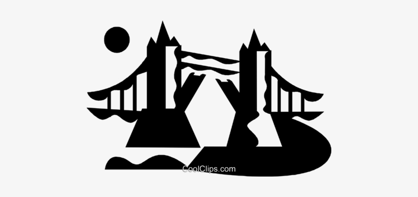 London Bridge Royalty Free Vector Clip Art Illustration, transparent png download