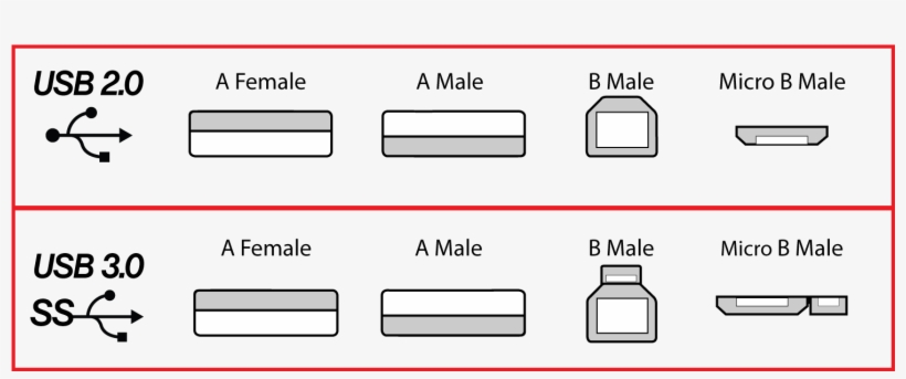 0 And - Difference Between Usb 2.0, transparent png download