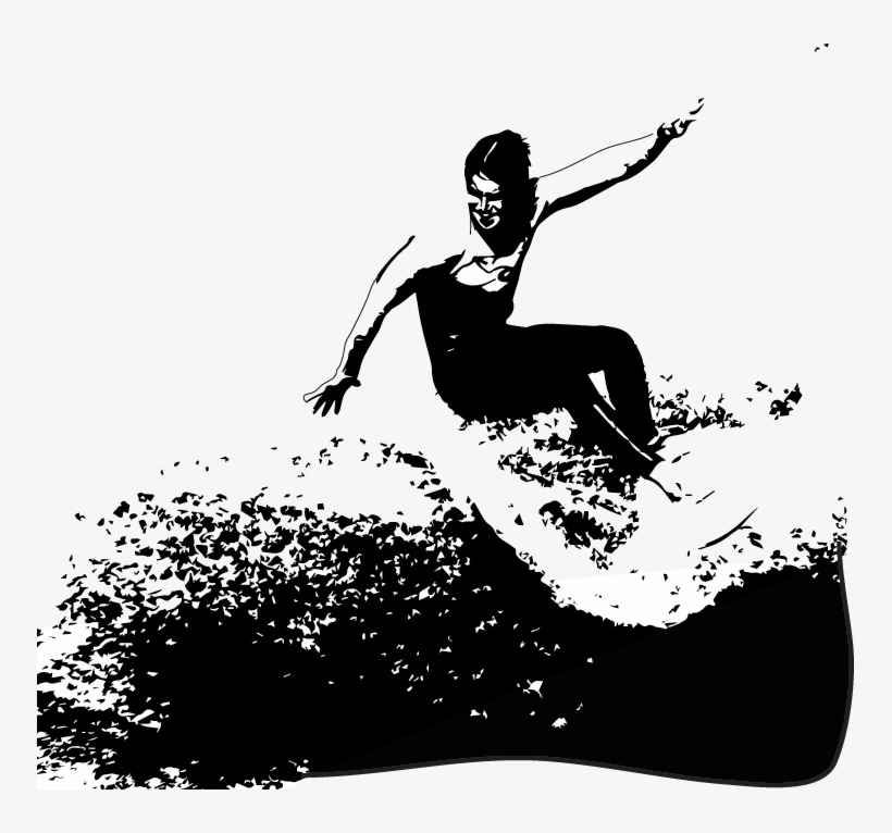 Roots Surf Festival Week - Surfing Silhouette Png, transparent png download