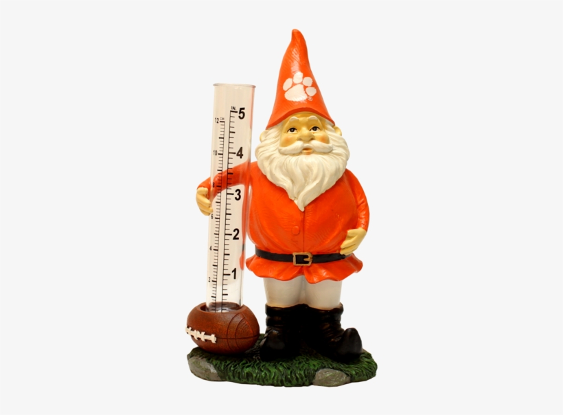Clemson Garden Gnome Rain Gauge - Clemson, transparent png download
