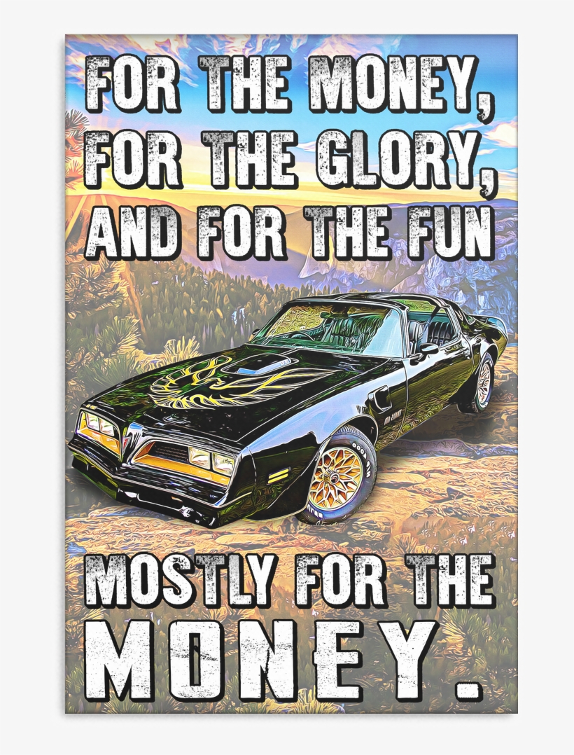 Bandit Trans Am Canvas - Canvas, transparent png download