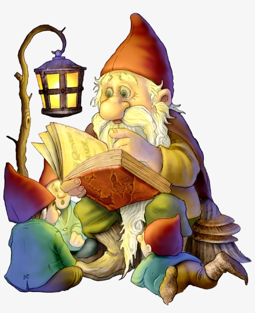 The Great Sweeping Of Ammowan - Gnome Reading A Book Clipart, transparent png download