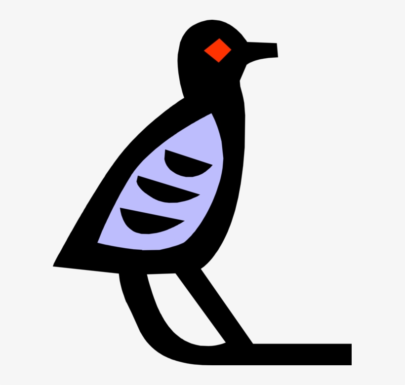 Vector Illustration Of Ancient Egyptian Bird Hieroglyphic - エジプト 象形 文字 鳥, transparent png download