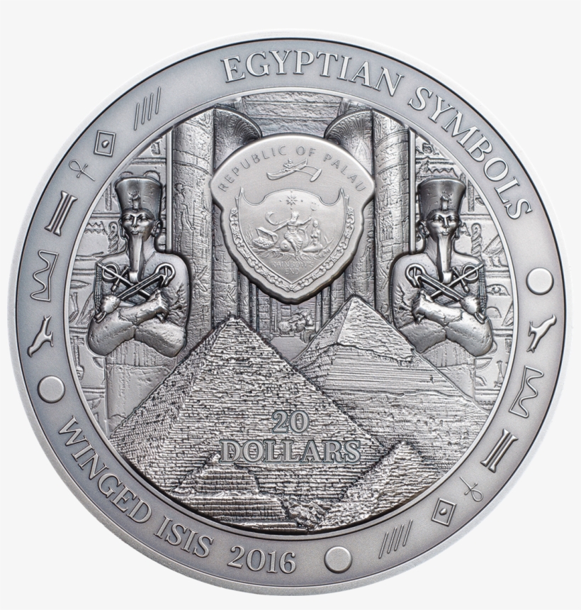 2015 3 Oz High Relief Smartminting Pure Silver Antique - Silver Coin Egyptian, transparent png download